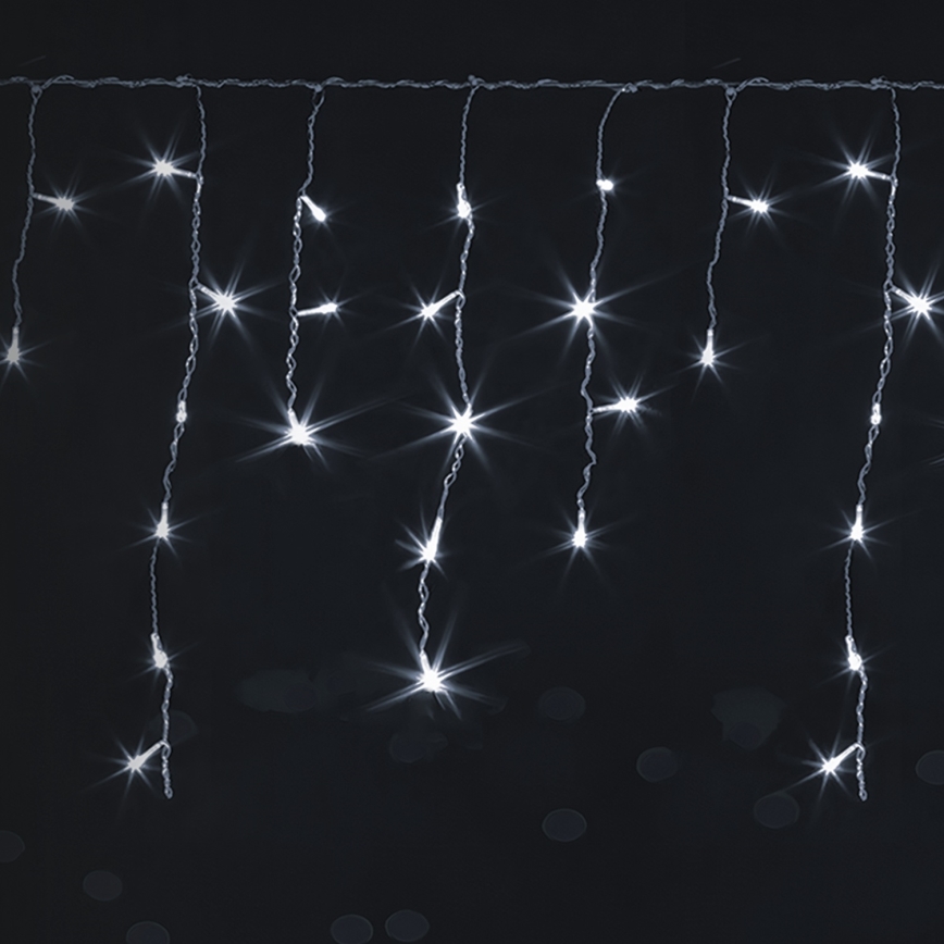Brilagi - LED Venkovní vánoční řetěz 200xLED/8 funkcí 13x0,6m IP44 studená bílá