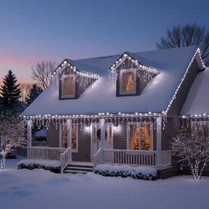 Brilagi - LED Venkovní vánoční řetěz 400xLED/8 funkcí 23m IP44 studená bílá