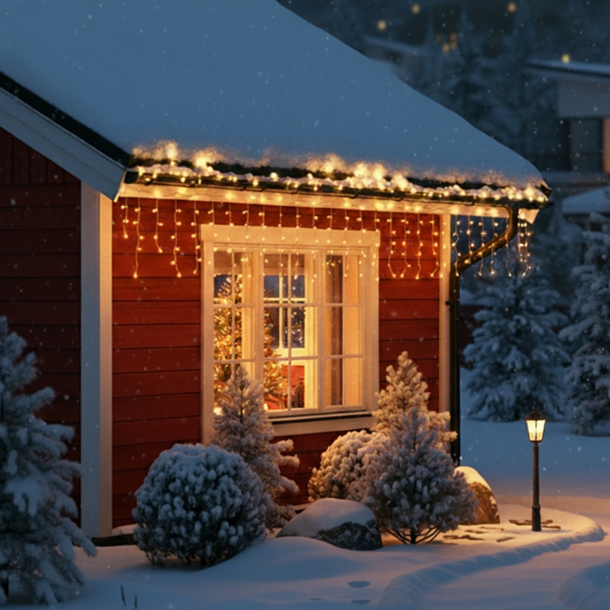 Brilagi - LED Venkovní vánoční řetěz 400xLED/8 funkcí 23m IP44 teplá bílá