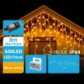 BRILAGI - LED Venkovní vánoční řetěz 600xLED/6W/8 funkcí 33m IP44 teplá bílá