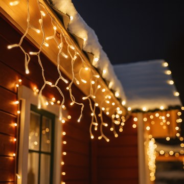 Brilagi - LED Venkovní vánoční závěs 360xLED/8 funkcí 14m IP44 teplá bílá rampouchy