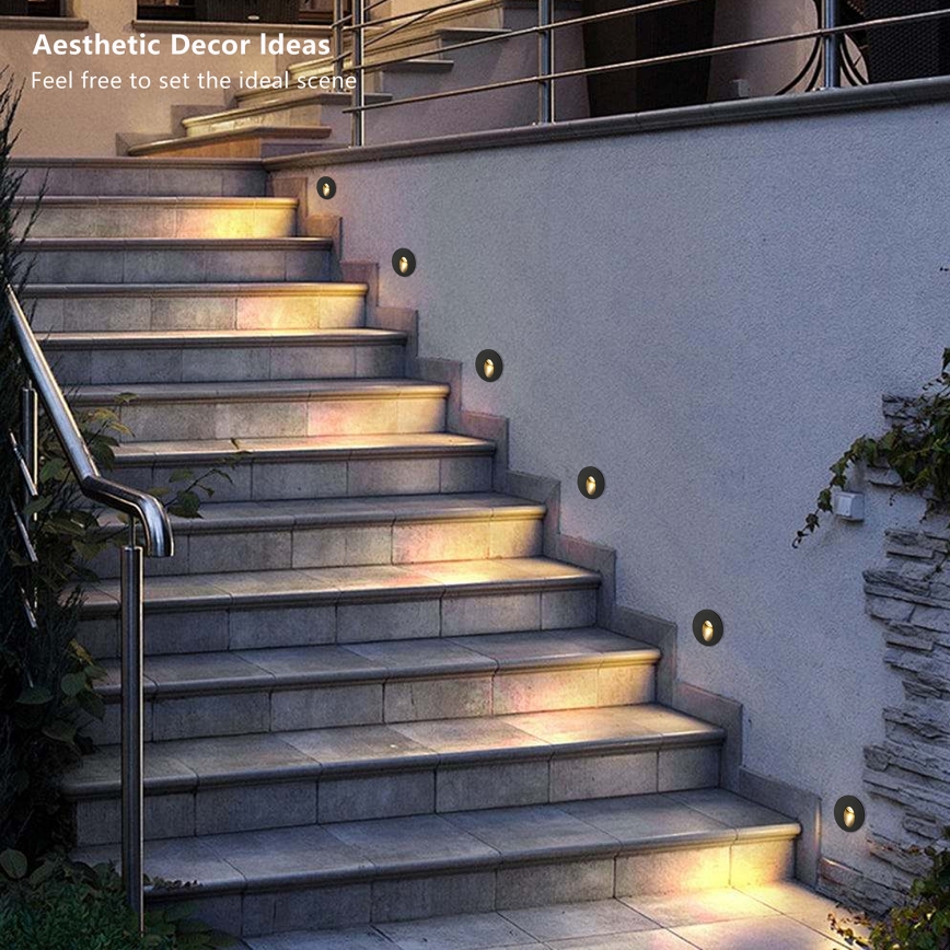 Brilagi - LED Venkovní vestavné svítidlo STAIRDOT LED/2W/230V černá IP65 kulatý