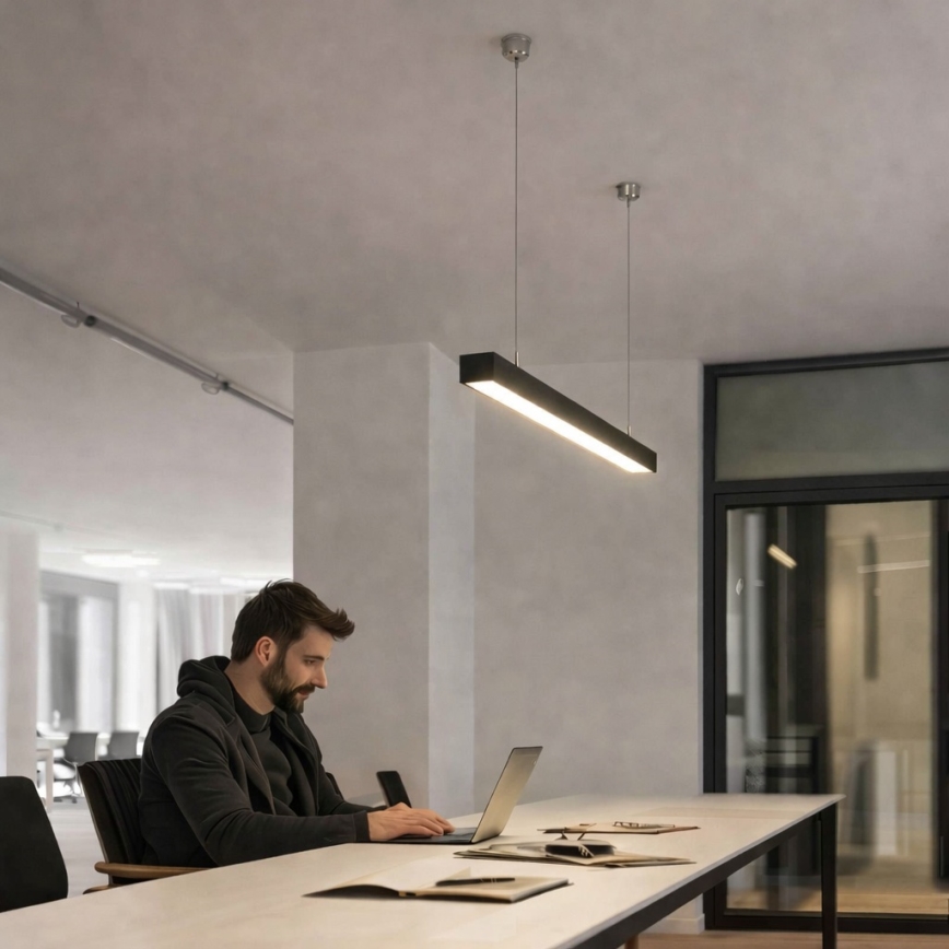 Brilagi - LED Závěsné svítidlo FULLDAY LED/10/15/20W/230V 2700/4000/6000K 60 cm černá