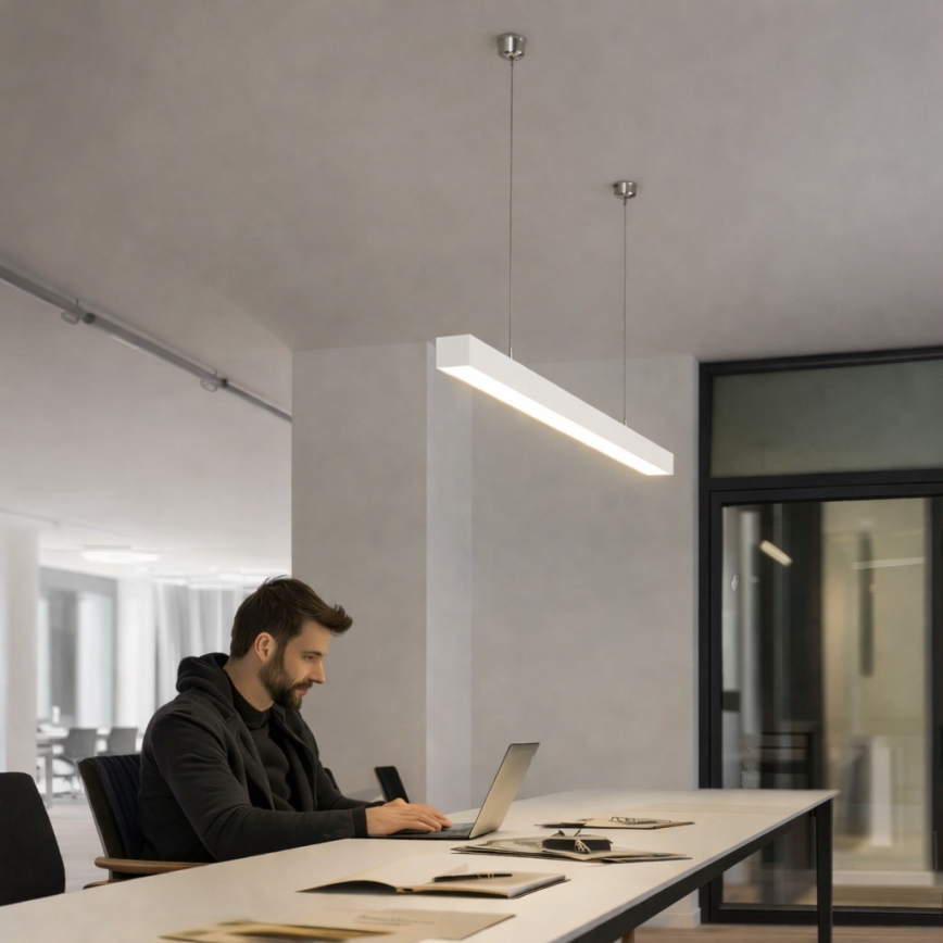 Brilagi - LED Závěsné svítidlo FULLDAY LED/20/30/40W/230V 2700/4000/6000K 120 cm bílá