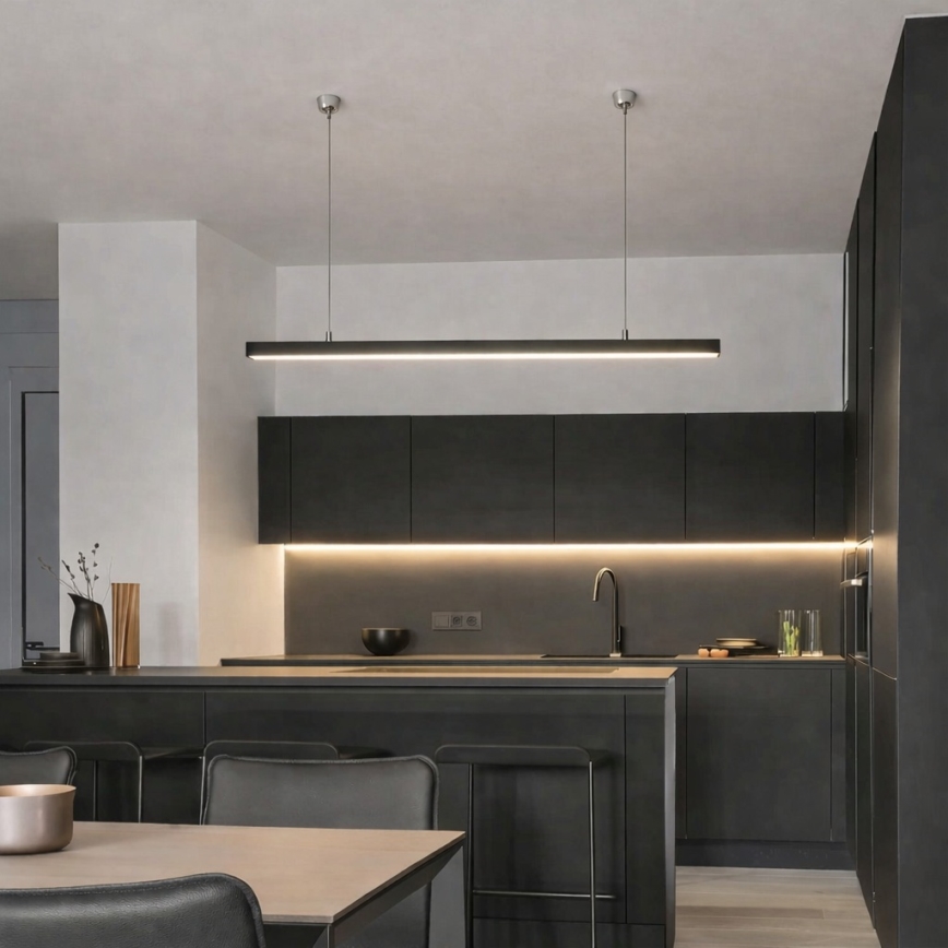 Brilagi - LED Závěsné svítidlo FULLDAY LED/30/40/50W/230V 2700/4000/6000K 150 cm černá