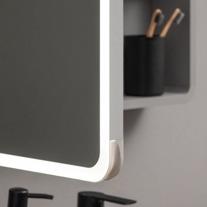 BRILAGI - LED Zrcadlová koupelnová skříňka s podsvícením AVOLA SINGLE 75x70 cm