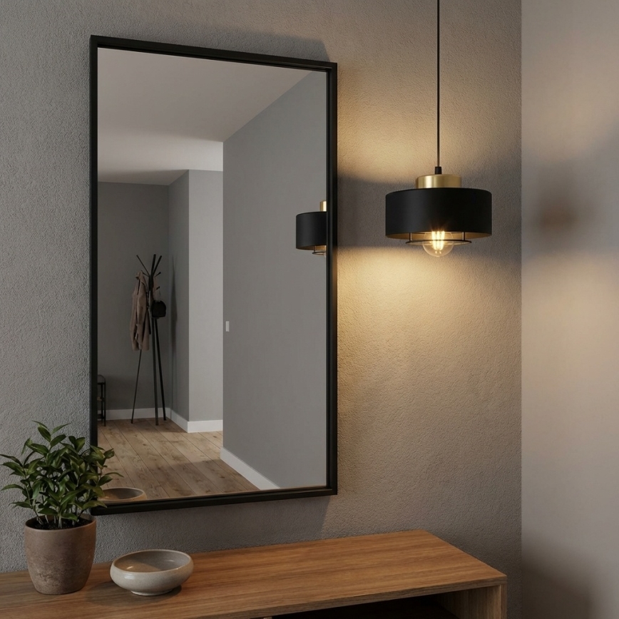 Brilagi - Lustr na lanku 1xE27/60W/230V pr. 20 cm černá/zlatá