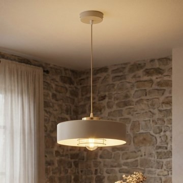 Brilagi - Lustr na lanku 1xE27/60W/230V pr. 30 cm béžová/zlatá