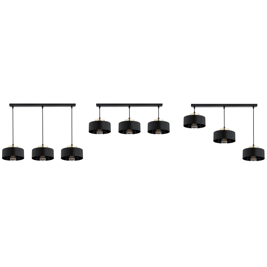 Brilagi - Lustr na lanku 3xE27/60W/230V černá/zlatá