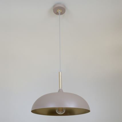 Brilagi - Lustr na lanku ABRAHAM 1xE27/60W/230V pr. 35 cm béžová
