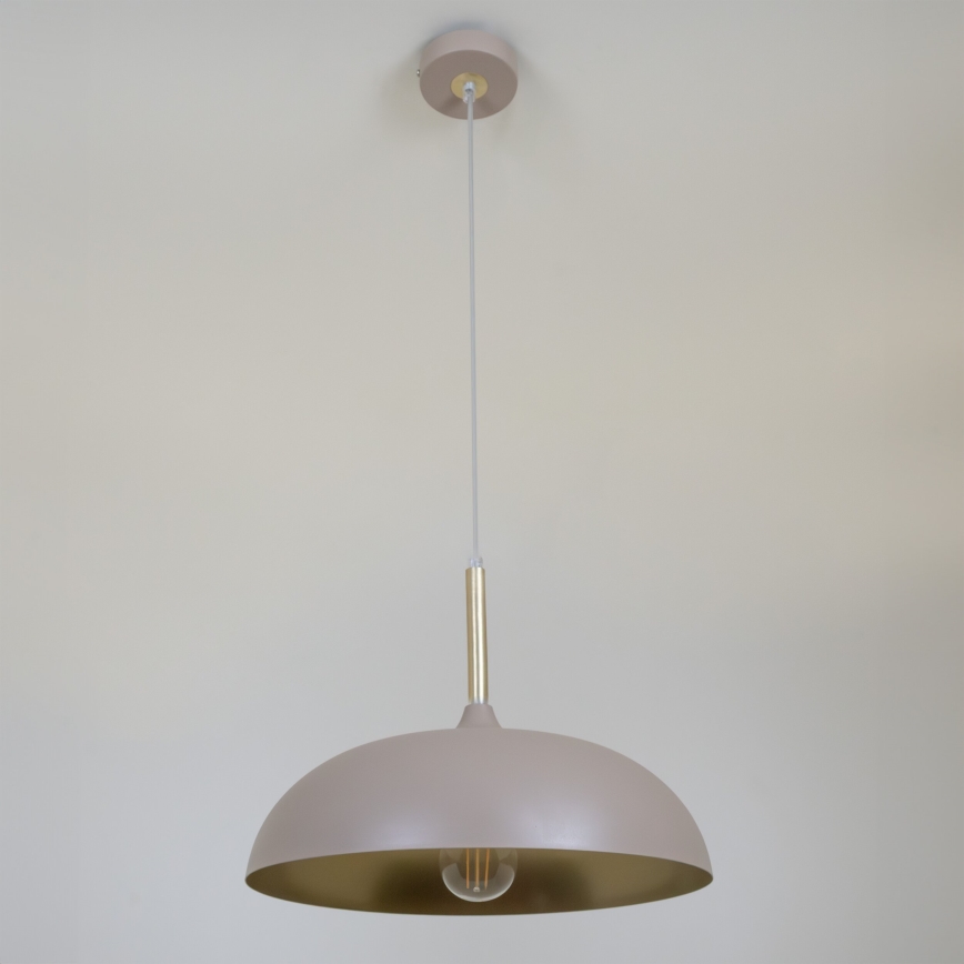 Brilagi - Lustr na lanku ABRAHAM 1xE27/60W/230V pr. 35 cm béžová