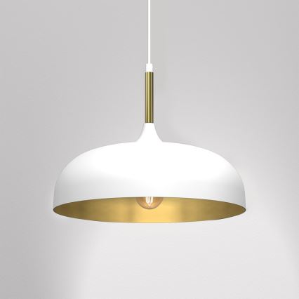 Brilagi - Lustr na lanku ABRAHAM 1xE27/60W/230V pr. 35 cm bílá