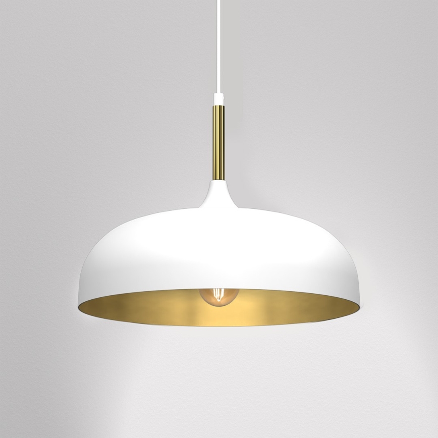 Brilagi - Lustr na lanku ABRAHAM 1xE27/60W/230V pr. 35 cm bílá