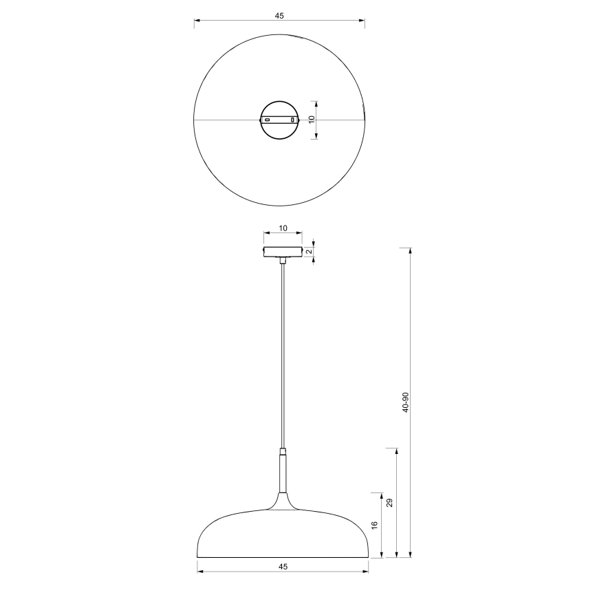 Brilagi - Lustr na lanku ABRAHAM 1xE27/60W/230V pr. 45 cm béžová