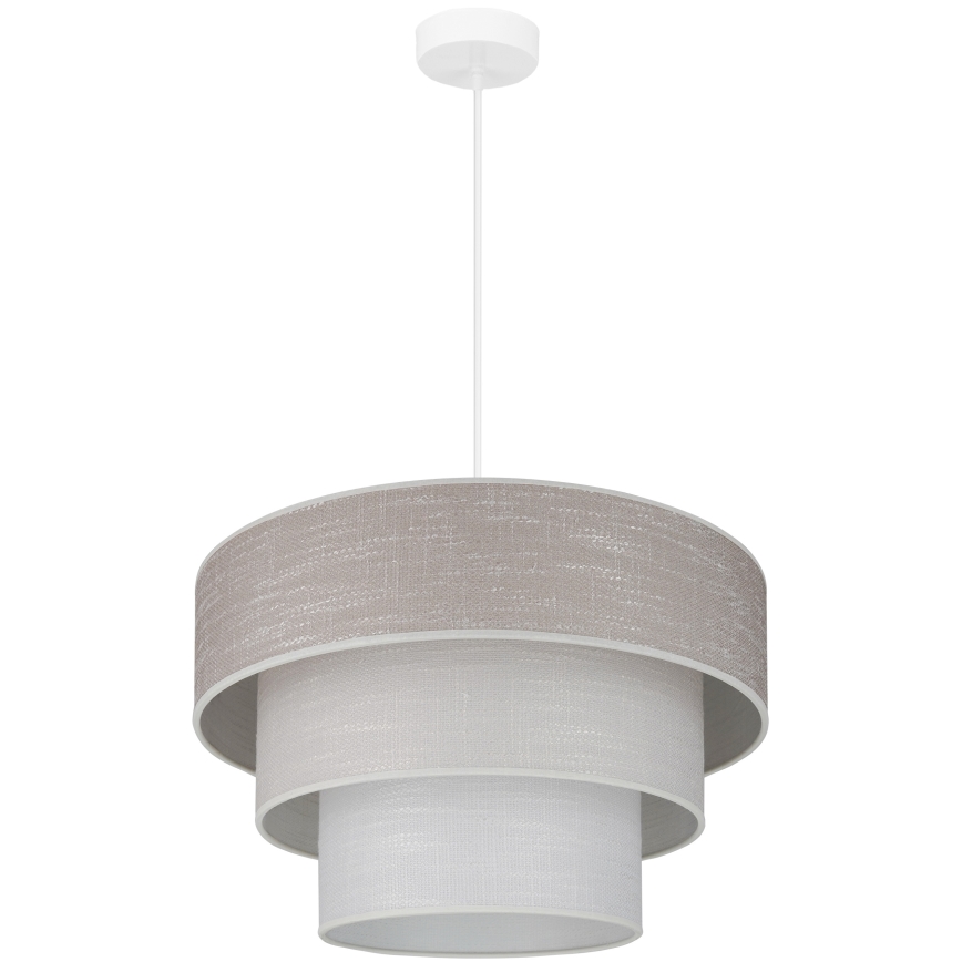 Brilagi - Lustr na lanku ALASKA LUNETA 1xE27/15W/230V pr. 45 cm šedá/krémová
