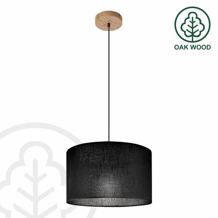 Brilagi - Lustr na lanku ANTHONY 1xE27/60W/230V dub/černá