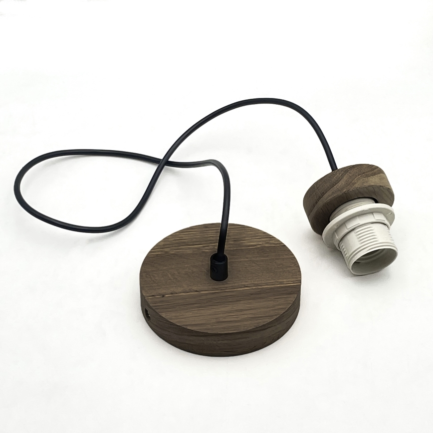 Brilagi - Lustr na lanku ANTHONY 1xE27/60W/230V dub ořech/béžová