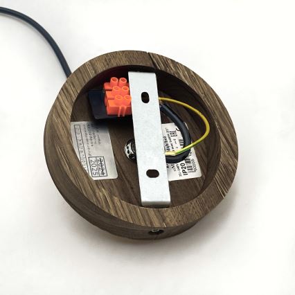 Brilagi - Lustr na lanku ANTHONY 1xE27/60W/230V dub ořech/béžová