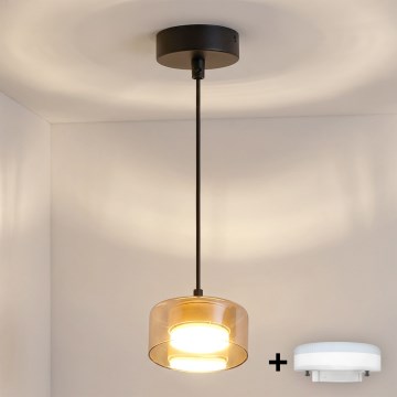 Brilagi - Lustr na lanku AURA LUX 1xGX53/30W/230V černá/zlatá