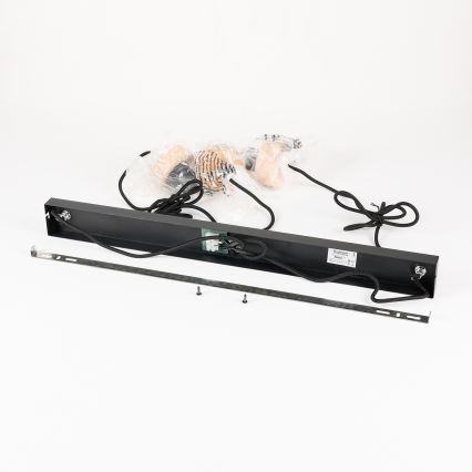 Brilagi - Lustr na lanku BASKLITE 3xE27/15W/230V dřevo/černá