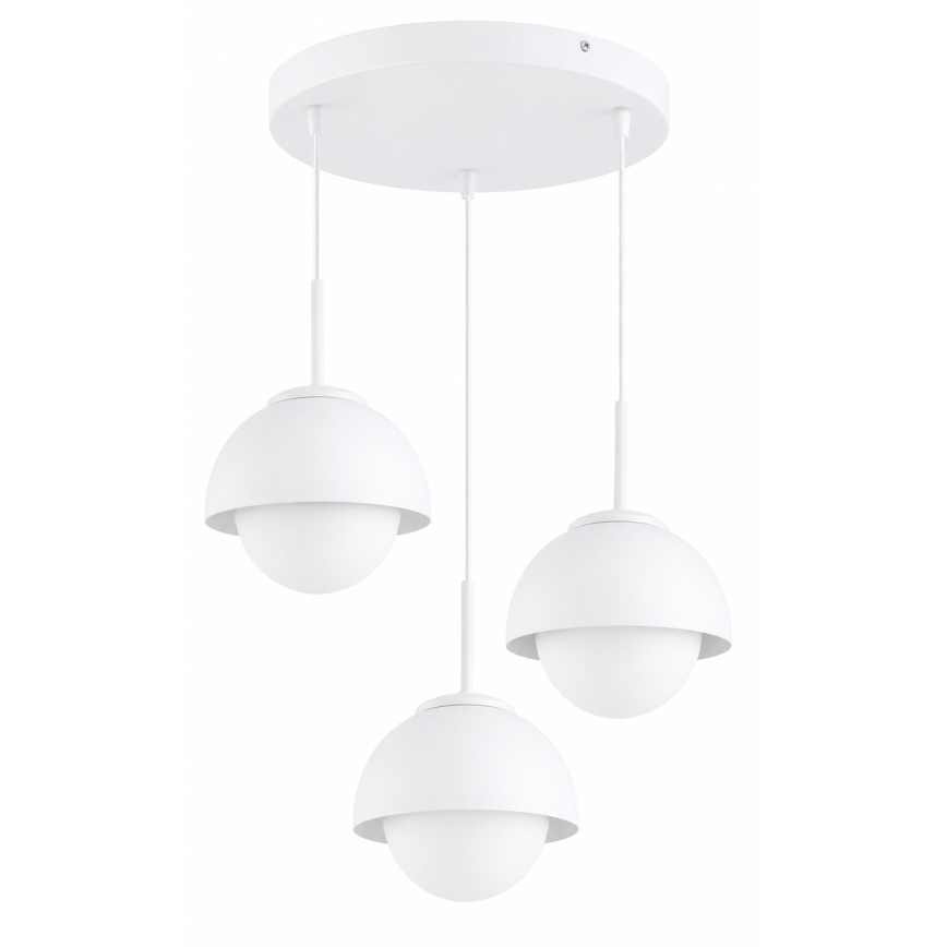 BRILAGI - Lustr na lanku COSMO 3xE27/60W/230V bílá/zlatá