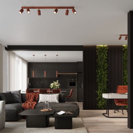 Brilagi - Lustr na lanku CRESTO 1xGU10/10W/230V červená