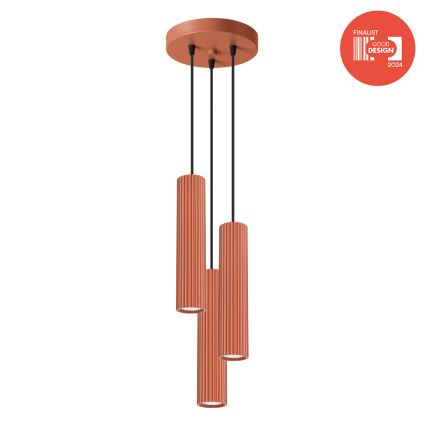 Brilagi - Lustr na lanku CRESTO 3xGU10/10W/230V červená