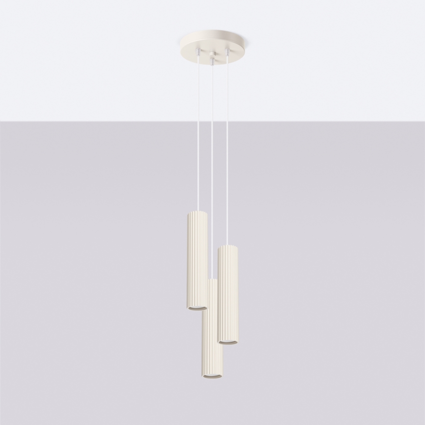 Brilagi - Lustr na lanku CRESTO 3xGU10/10W/230V krémová