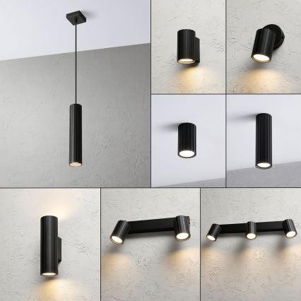 Brilagi - Lustr na lanku CRISPINA 1xGU10/10W/230V černá