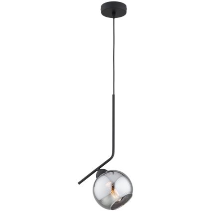 Brilagi - Lustr na lanku DIOR 1xE27/60W/230V černá/kouřová šedá