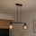 Brilagi - Lustr na lanku DIOR 2xE27/60W/230V černá/kouřová šedá