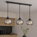 BRILAGI - Lustr na lanku DIOR 3xE27/60W/230V černá/kouřová šedá