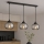 Brilagi - Lustr na lanku DIOR 3xE27/60W/230V černá/kouřová šedá