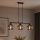 Brilagi - Lustr na lanku DIOR 3xE27/60W/230V černá/kouřová šedá