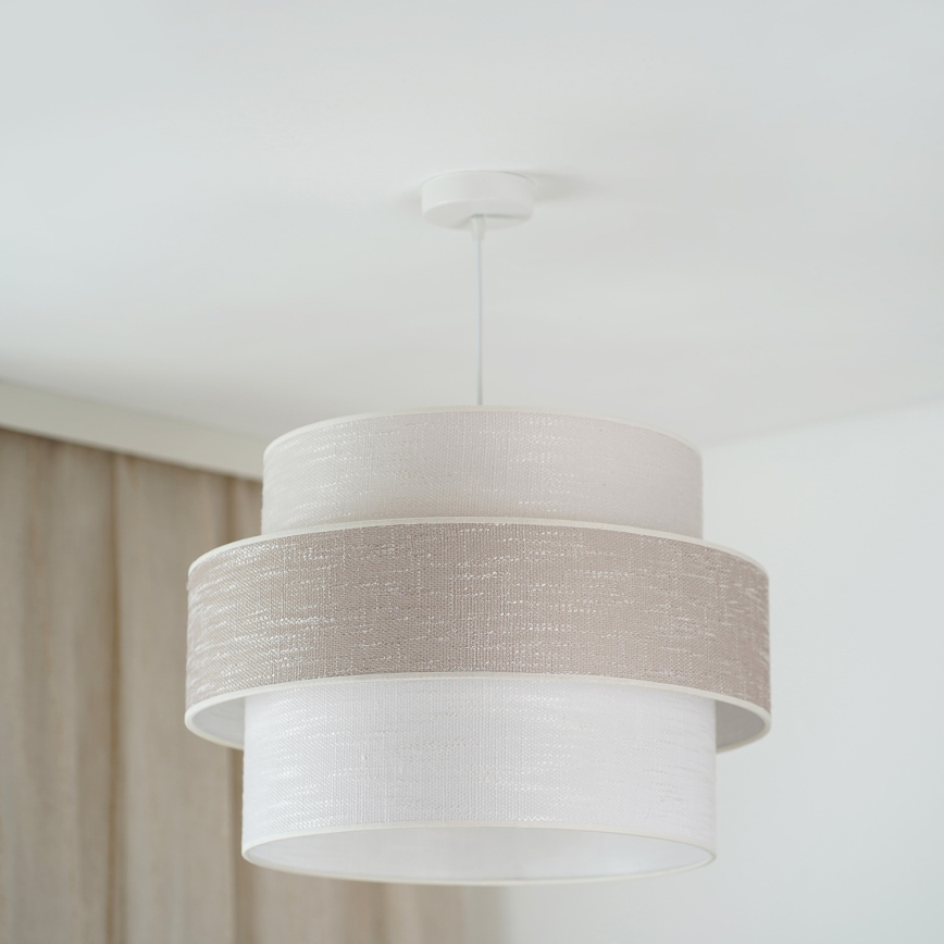 Brilagi - Lustr na lanku DOVER SPACE 1xE27/15W/230V pr. 50 cm šedá/krémová