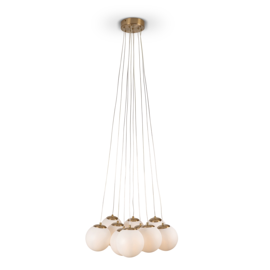 Brilagi - Lustr na lanku GLOBE 10xE14/15W/230V bílá