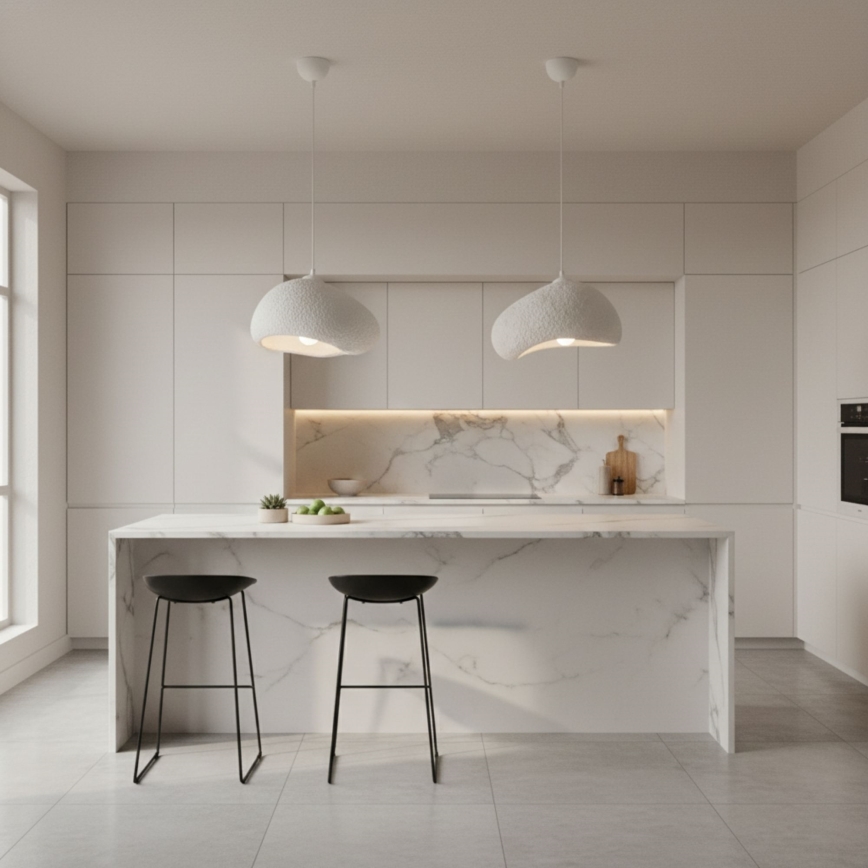 Brilagi - Lustr na lanku LOVAL 1xE27/40W/230V pr. 32 cm bílá