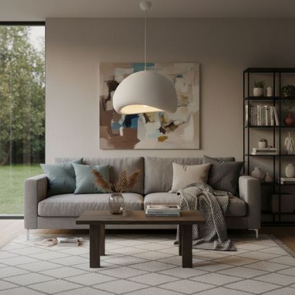 Brilagi - Lustr na lanku LOVAL 1xE27/40W/230V pr. 50 cm bílá