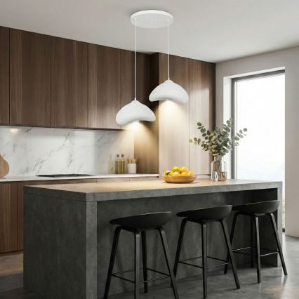 Brilagi - Lustr na lanku LUNA 2xE27/40W/230V pr. 45 cm bílá