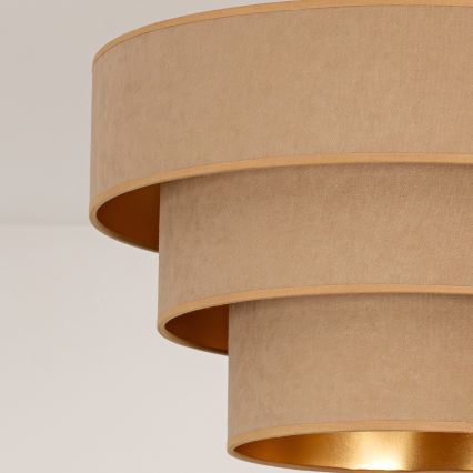 Brilagi - Lustr na lanku LUNETA 1xE27/60W/230V pr. 40 cm béžová/zlatá