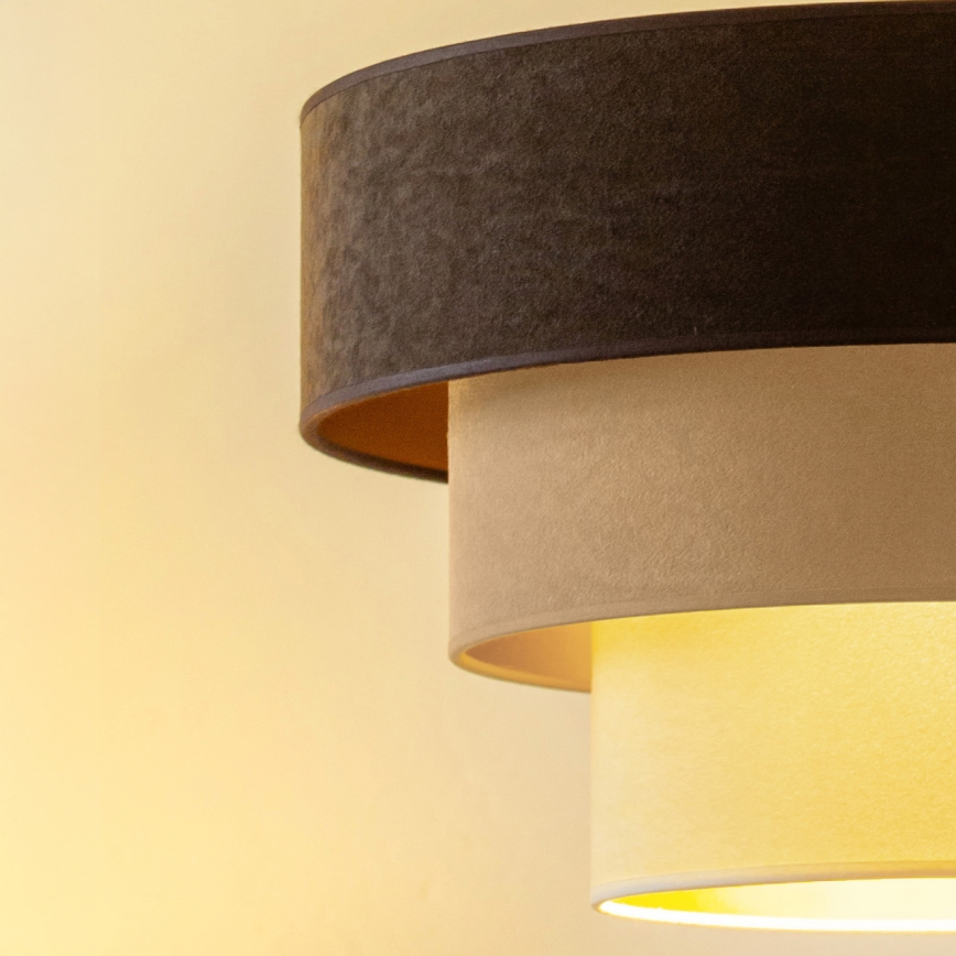 Brilagi - Lustr na lanku LUNETA 1xE27/60W/230V pr. 40 cm hnědá/béžová/krémová