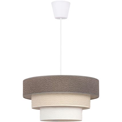 Brilagi - Lustr na lanku LUNETA 1xE27/60W/230V pr. 40 cm šedá/krémová/bílá