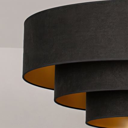 Brilagi - Lustr na lanku LUNETA 3xE27/60W/230V pr. 80 cm černá/zlatá