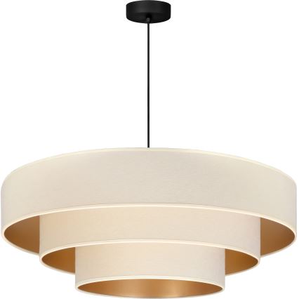 Brilagi - Lustr na lanku LUNETA 3xE27/60W/230V pr. 80 cm krémová/zlatá