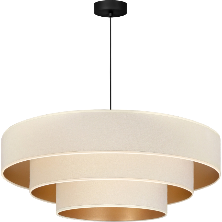 Brilagi - Lustr na lanku LUNETA 3xE27/60W/230V pr. 80 cm krémová/zlatá