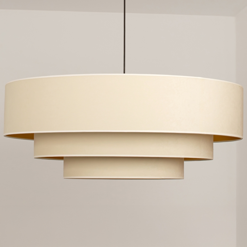 Brilagi - Lustr na lanku LUNETA 3xE27/60W/230V pr. 80 cm krémová/zlatá