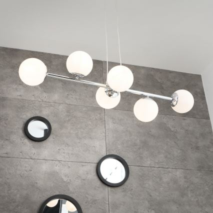 Brilagi - Lustr na lanku MALONY 6xE14/20W/230V lesklý chrom