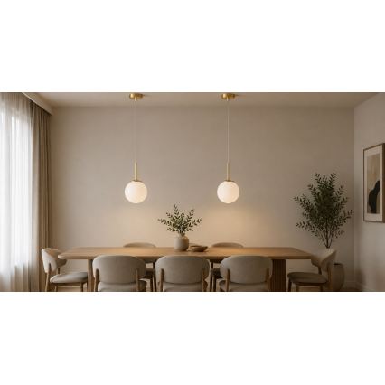 Brilagi - Lustr na lanku MILO 1xE27/60W/230V zlatá