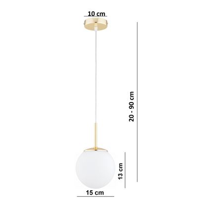 Brilagi - Lustr na lanku MILO 1xE27/60W/230V zlatá