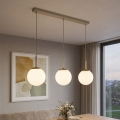 Brilagi - Lustr na lanku MILO 3xE27/60W/230V béžová/zlatá